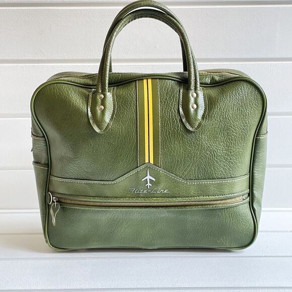 Flite-Line Other - Flite-Line Vintage Retro Green Flight Attendant Bag